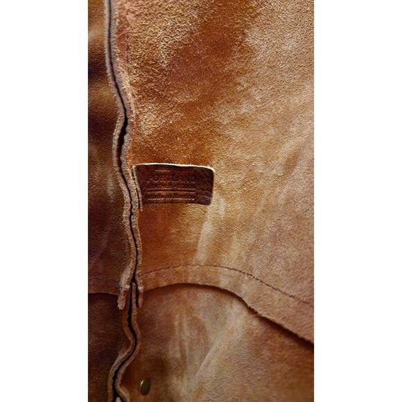 Portland Leather Goods Roll Top Backpack Sedona / Nutmeg Brown Pebbled Leather - Picture 3 of 15